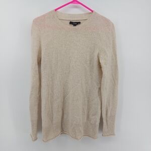 Aqua Cashmere Crewneck  Sweater Size Small